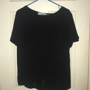 Short sleeve black top